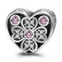 925 Sterling Silver Love Heart Sterling Silver Charm Fit for Bracelet and Necklace - onlyone