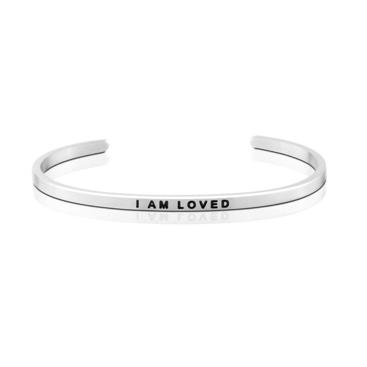 925 Sterling Silver Personalized Love Series Engraved Cuff 6â€?7.5â€?Inspirational Bracelet - onlyone