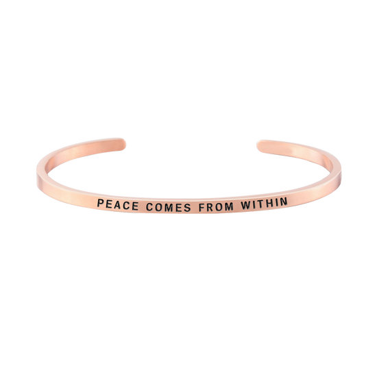 925 Sterling Silver Personalized Peace Series Engraved Cuff 6â€?7.5â€?- onlyone