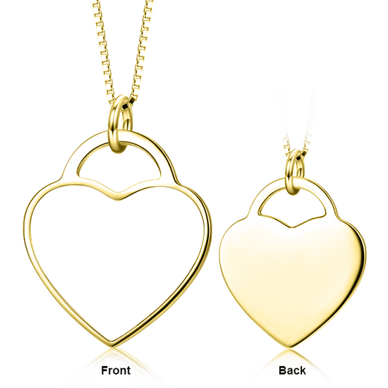 14K Gold Personalized Pets Color Photo&Text Necklace Adjustable 16" - 20" - onlyone