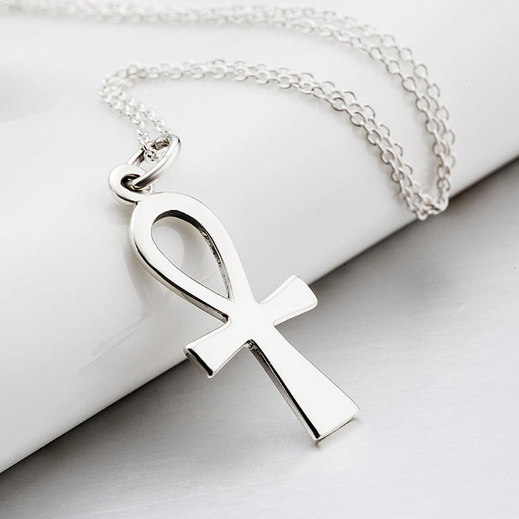 925 Sterling Silver Religious ANKH Cross Egyptian Peace Faith  Necklace - onlyone