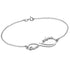 925 Sterling Silver Personalized Infinity 2 Names Bracelet 6â€?7.5â€?Nameplate Bracelet - onlyone