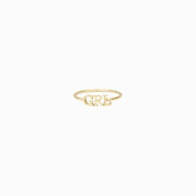 925 Sterling Silber Personal isierte einfache Alphabet Zahlen Name Ring Namensschild Ring