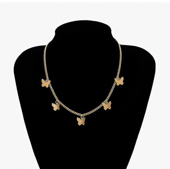 925 Sterling Silver Butterfly Chocker For Women - onlyone