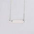 925 Sterling Silver Butterfly Bar Necklace - onlyone