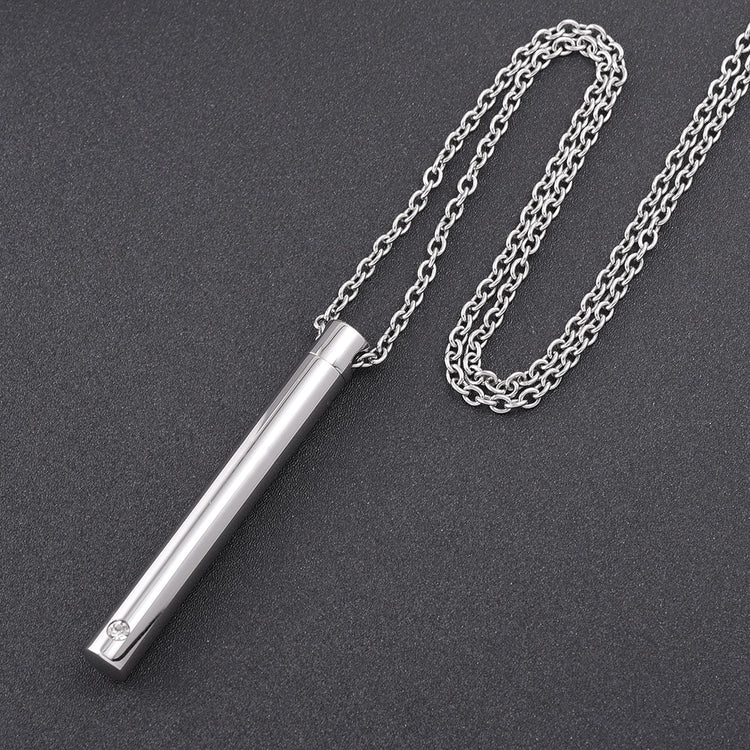 925 Sterling Silver Custom Engraved Cremation  Ashes Birthstone Memorial Necklace, Creamation Jewerly Urn For Carry Loved One's Ashes - onlyone
