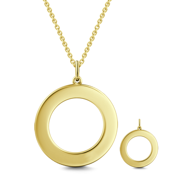 10K/14K Gold Personalized Engravable Disc Necklace Adjustable 16" - 20" White Gold/Yellow Gold/Rose Gold - onlyone