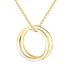 925 Sterling Silver Engraved Double Loop Name Necklace Nameplate Necklace - onlyone