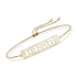 925 Sterling Silver Personalized Roman Numeral Date Bracelet Length 6”-7.5” - onlyone