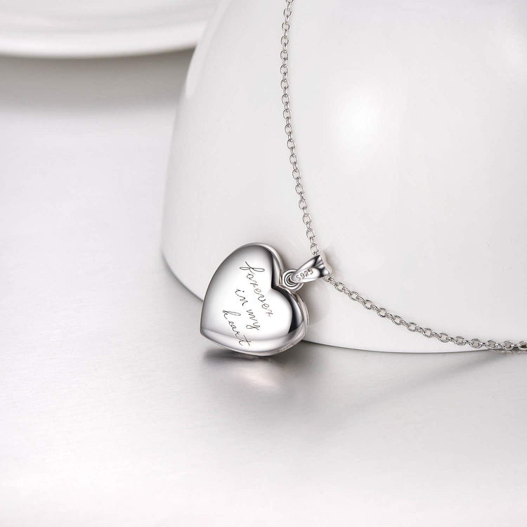 925 Sterling Silver Heart Photo Locket