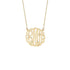 925 Sterling Silver Initial Monogram Necklace - onlyone