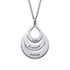 925 Sterling Silver Water Drop Engraved Name Necklace Gift For Mom Nameplate Necklace - onlyone