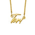 925 Sterling Silver Tiny Name Necklace Nameplate Necklace - onlyone