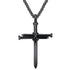 925 Sterling Silver Cross Jewelry Nail Rope Cross Pendant Necklace - onlyone