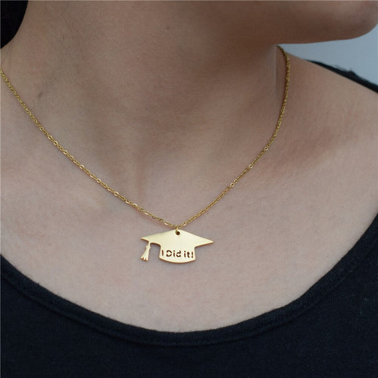 Graduation Cap Custom Necklace Graduation Gift - onlyone