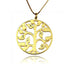 925 Sterling Silver Tree Of Life With Initial Engraved Necklace Gift For Mom - onlyone