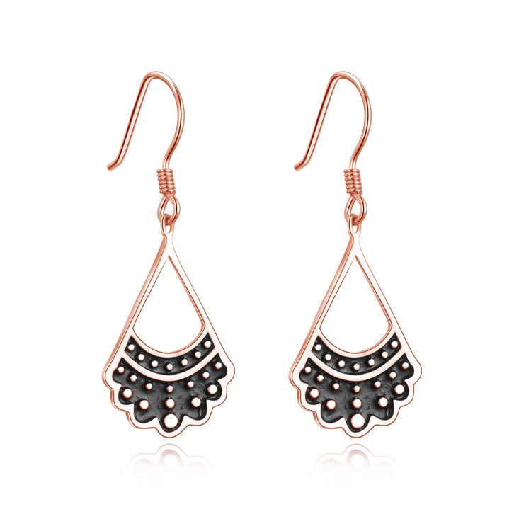 925 Sterling Silver RBG Dissent Collar Earrings Dangle Drop Jewelry Gifts for Women Fan of Ruth Bader Ginsburg