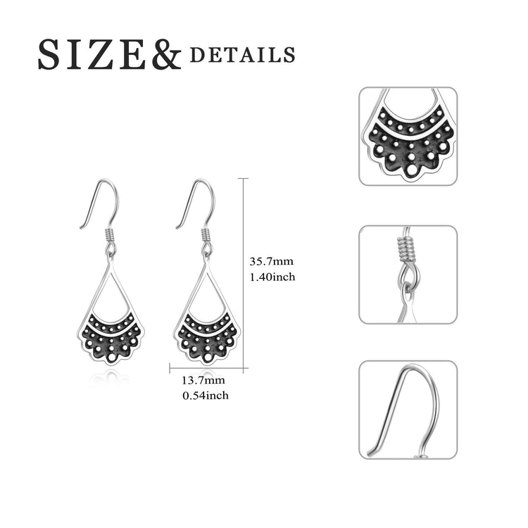 925 Sterling Silver RBG Dissent Collar Earrings Dangle Drop Jewelry Gifts for Women Fan of Ruth Bader Ginsburg