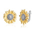 925 Sterling Silver Sunflower Earrings - onlyone