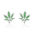 925 sterling silver leaves fashion earrings - onlyone