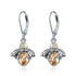 925 sterling silver bee gift fashion earrings - onlyone