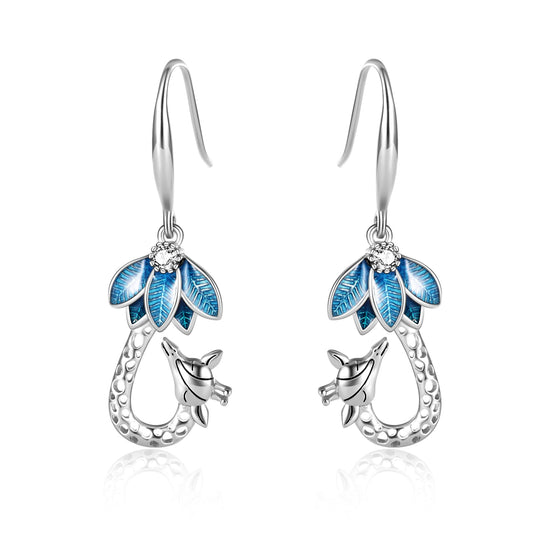 925 Sterling Silver Zirconia Giraffe Earrings - onlyone