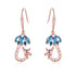 925 Sterling Silver Zirconia Giraffe Earrings - onlyone