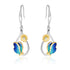 925 Sterling Silver Butterfly And Daisy Stud Earrings - onlyone