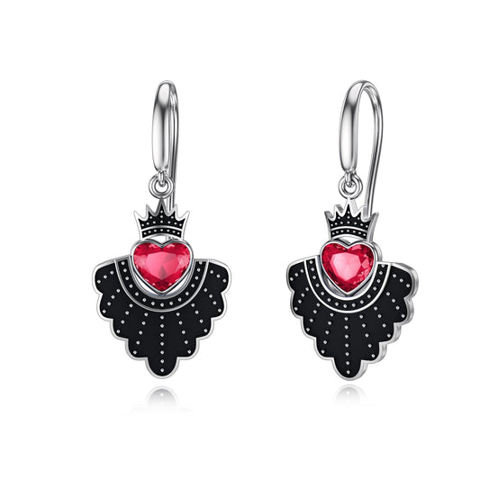 925 Sterling Silver Earrings Ruth Bader Ginsburg Jewelry for Women, RBG Feminist Memorial Gift with Crystal