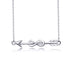 925 Sterling Silver Arrow Infinity Necklace - onlyone