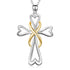 925 Sterling Silver Cross pendant Necklace Infinity Heart Cross Necklace For Women - onlyone