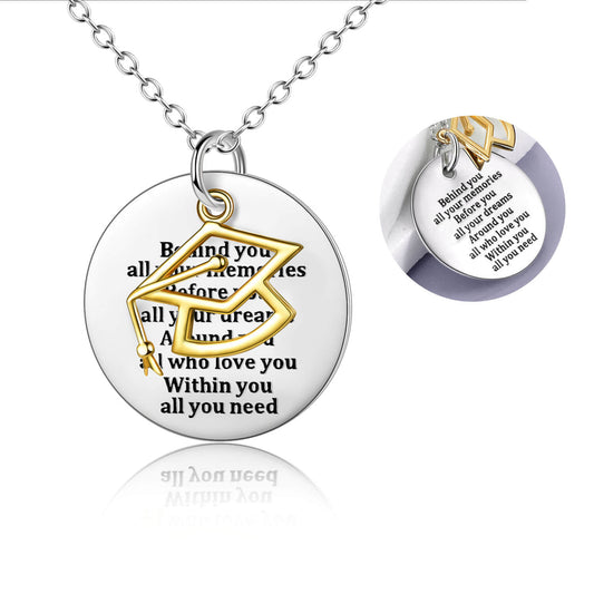 925 Sterling Silver Graduation Necklace Gift for Graduates - onlyone