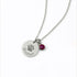 925 Sterling Silver Pet Paw Engraved Necklace With Pet's Birthstone Personalized Gift For Pet Lover - onlyone