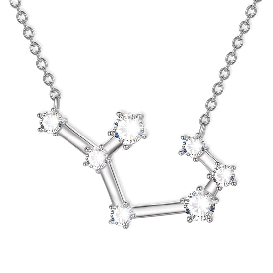 925 Sterling Silver Zodiac Jewelry Celestial Constellation Necklace - onlyone