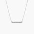 925 Sterling Silver Sparkle Bar Necklace - onlyone