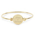 925 Sterling Silver Personalized Circle Bangle  - onlyone