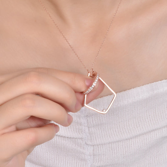 925 Sterling Silver Ring Holder Necklace, Ring Keeper - onlyone