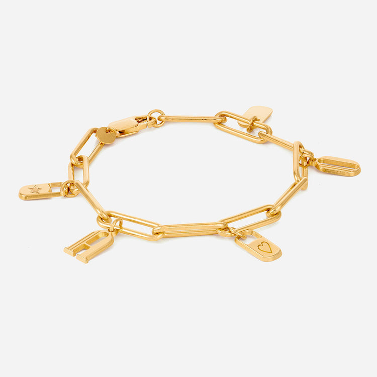 925 Sterling Silver Clip Link Bracelet