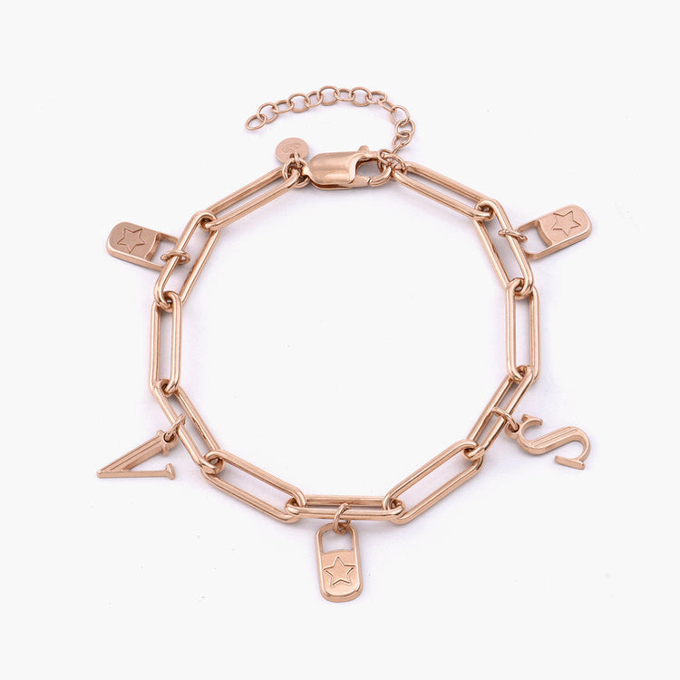 925 Sterling Silver Clip Link Bracelet