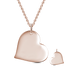 14K Gold Personalized Heart Engravable  Hang Tag Necklace Adjustable 16" - 20" - onlyone