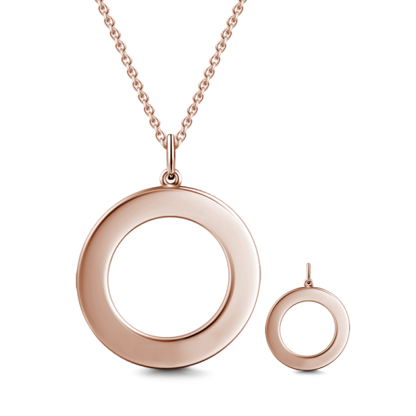 10K/14K Gold Personalized Engravable Disc Necklace Adjustable 16" - 20" White Gold/Yellow Gold/Rose Gold - onlyone