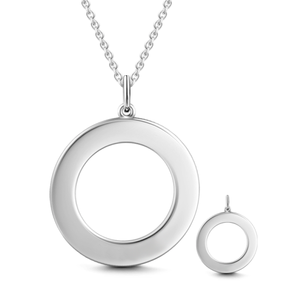 10K/14K Gold Personalized Engravable Disc Necklace Adjustable 16" - 20" White Gold/Yellow Gold/Rose Gold - onlyone
