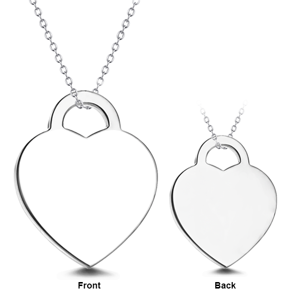 925 Sterling Silver Engraved Pets Photo Necklace Inspirational Gift - onlyone