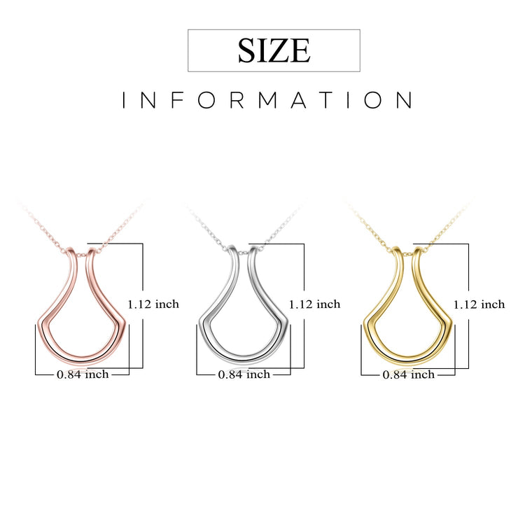 925 Sterling Silver Ring Holder Necklace Handmade Gift Nurse Jewelry Ring Keeper (Suitable for all rings up to size 8) - onlyone