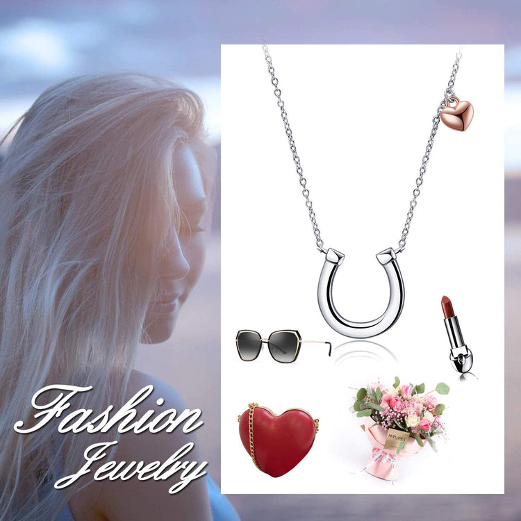 925 Sterling Silver Horseshoe Necklace