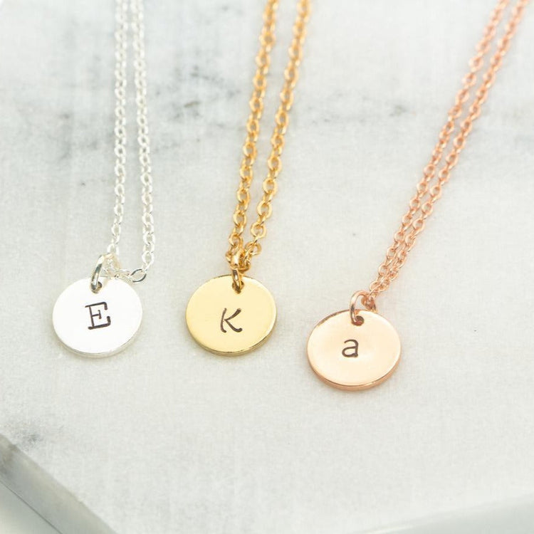 925 Sterling Silver Engraved 4 Coin Name Necklace Gift Nameplate Necklace