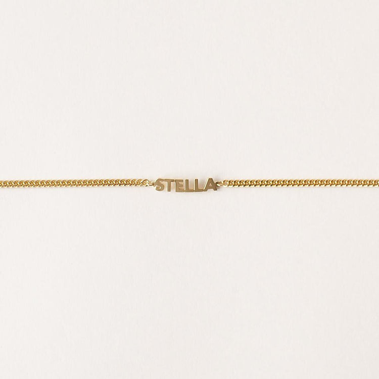925 Sterling Silver Name Bracelet In Cuban Chain
