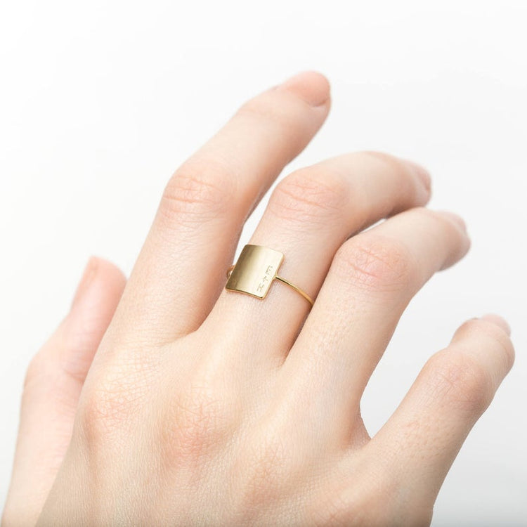 925 Sterling Silver Personalized Names, Dates, Coordinates, Roman Numeral Engraved Bar Ring