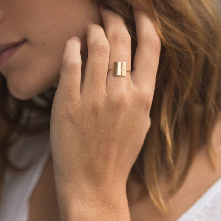 925 Sterling Silver Personalized Names, Dates, Coordinates, Roman Numeral Engraved Bar Ring