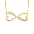 925 Sterling Silver Infinity Heart Name Necklace Nameplate Necklace - onlyone